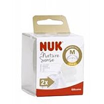 Nuk tetina silicona nature sense, 0-6 m, m (2 unidades)