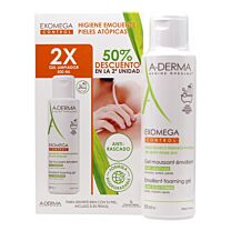 A-derma exomega gel limpiador emoliente, (2 x 500 ml)