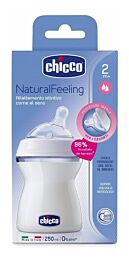 Chicco biberÓn natural feeling, 250 ml, 2m+