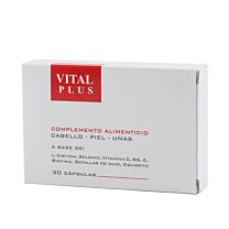 Vital Plus cabello, piel y uñas, 30 cápsulas
