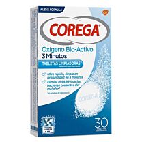 Corega oxigeno bio-activo - limpieza protesis dental (30 tab)