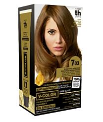 TH pharma tinte v-color, n 7 (03), rubio medio natural dorado