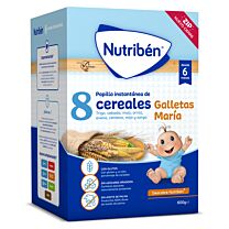 Nutriben papilla 8 cereales galletas maria - (600 g)