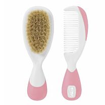 Cepillo y peine infantil - chicco pelo natural (rosa)