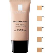 Toleriane teint spf- 20 fondo de maquillaje - la roche posay mousse matificante (tono 04 beige dore)
