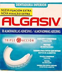 Algasiv - almohadillas adhesivas protesis (18 u inferior)