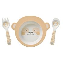 Saro Vajilla 3 piezas bambú "Perezosito"