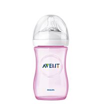 Biberon pp natural avent philips rosa 260 ml