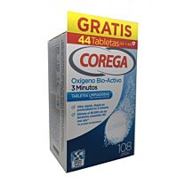 Corega oxigeno bio-activo 3 minutos 108 tabletas