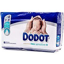 Dodot pañal infantil talla 0 (+ de 3 kg) 38 unidades