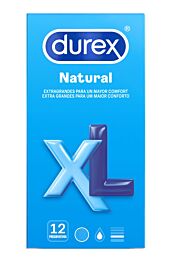 Durex natural xl - preservativos (12 u)