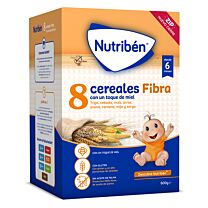 Nutriben 8 cereales y miel fibra 600 g