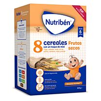 Nutriben 8 cereales y miel frutos secos 600 g