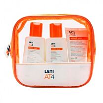 Leti at4 neceser viaje ( gel baÑo 100 ml + champÚ 100 ml + crema corporal 50 ml)