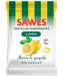 Caramelos Sawes limón, sin azúcar (50g)