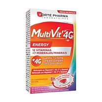 Forte pharma, multivit 4g energy, 30 comprimidos