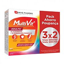 Forte pharma multivit adulto, pack 3x2 (84 comprimidos)