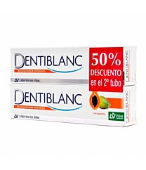 Dentiblanc pasta dental blanqueadora con papaína, 2 x 100 ml