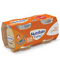 Nutribén Pack 2 x 120 g, pera y plátano