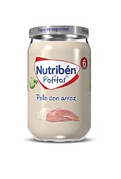 Nutribén potitos, pollo con arroz, 235 g