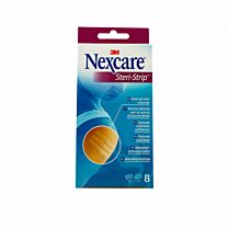 Nexcare steri-strip, suturas cutáneas, 5 (3mm x 75 mm) + 3 (6mm x75mm)