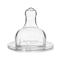Suavinex tetina silicona, talla Única, flujo variable 3p, +0m, (2 unidades)