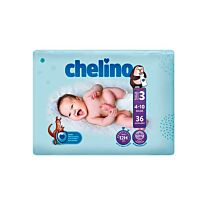 Chelino pañal infantil talla 3 (4-10 kg), 36 unidades