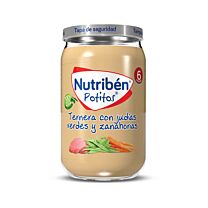 Nutribén potitos, ternera con judías verdes y zanahorias, 235 g