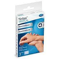 Tiritas Medical para quemaduras, 3 unidades