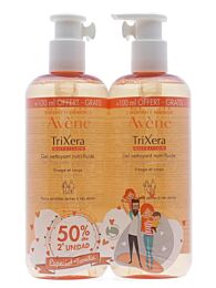 Avene trixera gel limpiador duplo, (400 ml + 400 ml)